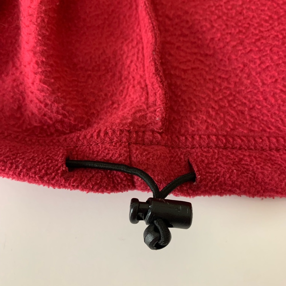 Natural Reflections Raspberry Red Fleece Zip Up Jacket Medium - Picture 8 of 11
